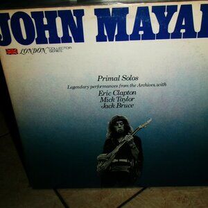 john mayall primal solos mint 1977 lp - uk blues clapton jack bruce mick taylor